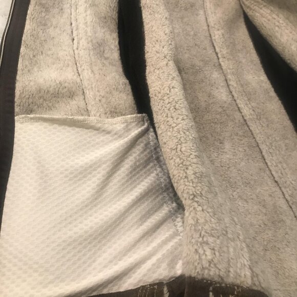 Kuhl Vest Womens Small Dani Sherpa Brown Suede Shearling Lined Jacket Fleece - Picture 10 of 13